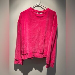 Mikoh velour crew neck sweatshirt